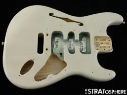 FENDER FSR AMERICAN PROFESSIONAL II STRAT THINLINE BODY ASH WHITE BLONDE.