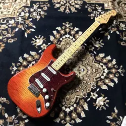 *NEW* FENDER HYBRID II STRATOCASTER SUNSET ORANGE TRANSPARENT 3.47KG W/GB