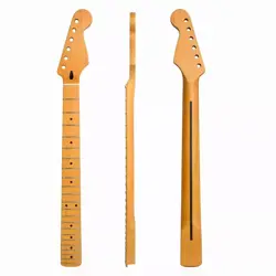 YELLOW 22 FRET ELECTRIC GUITAR NECK CANADA MAPLE FOR FENDER STRAT STRATOCASTER