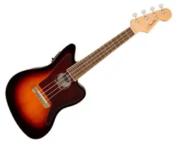 USED FENDER FULLERTON JAZZMASTER UKE - 3-COLOR SUNBURST W/ WALNUT FB