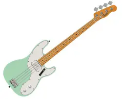USED FENDER VINTERA II 70S TELECASTER BASS - SURF GREEN W/ MAPLE FB