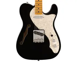 USED FENDER VINTERA II 60S TELECASTER THINLINE - BLACK W/ MAPLE FB