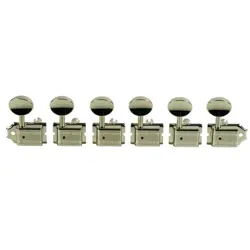 KLUSON VINTAGE 6 IN LINE TUNERS FOR FENDER STRAT TELE DOUBLE LINE NICKEL