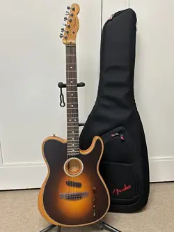 FENDER ACOUSTASONIC PLAYER TELECASTER ACOUSTIC ELECTRIC GUITAR - SHADOW BURST