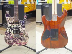 SQUIER BY FENDER OBEY GRAPHIC STRATOCASTER ELECTRIC GUITAR SAFE DELIVERY FROM JA