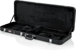 GATOR CASES HARD-SHELL WOOD CASE FOR STANDARD ELECTRIC GUITARS; FITS FENDER STRA