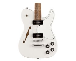 USED FENDER JIM ADKINS JA-90 TELECASTER THINLINE - WHITE W/ LAUREL FB