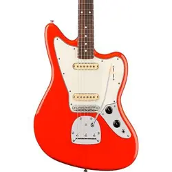 FENDER PLAYER II JAGUAR ROSEWOOD FINGERBOARD ELECTRIC GUITAR CORAL RED