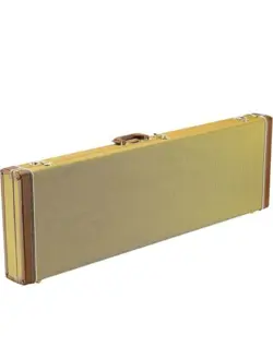 FENDER CLASSIC SERIES WOOD PRECISION BASS/JAZZ BASS CASE TWEED RED