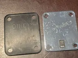 FENDER SQUIRE NECK PLATE AND BACK PLATE