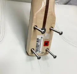 USA FENDER YNGWIE MALMSTEEN STRATOCASTER SCALLOPED NECK PLATE 4 MACHINED SCREWS