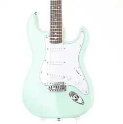 SQUIER BY FENDER AFFINITY SERIES STRATOCASTER SURF GREEN USED 2020 W/SOFT CASE