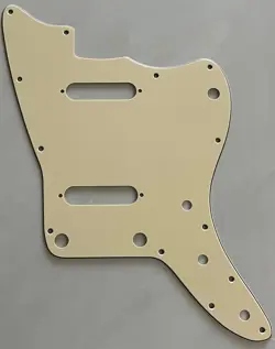 CUSTOM FOR FENDER US JAZZMASTER WITH STRAT PICKUPS GUITAR PICKGUARD YELLOW