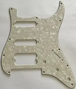 GUITAR PICKGUARD FOR FENDER PLAYER STRATOCASTER FLOYD ROSE HSS IVORY WHITE PEARL