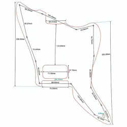 PARTS FOR US CUSTOM FENDER SQUIER  JAGMASTER GUITAR PICKGUARD LEOPARD PRINT