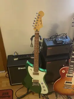 FENDER PLAYER PLUS METEORA HH ELECTRIC GUITAR COSMIC JADE FINISH W/ GIG BAG