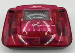 FENDER AG-6 PINK AUTOMATIC GUITAR TUNER TESTED