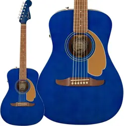 FENDER FSR MALIBU PLAYER SAPPHIRE BLUE ACOUSTIC ELECTRIC GUITAR WITH GIG BAG