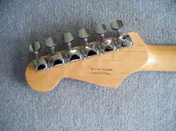 LOADED FENDER STARCASTER STRATOCASTER STRAT NECK WITH TUNERS AND STRING TREES