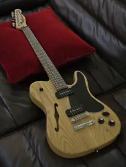 FENDER JIM ADKINS JA-90 TELECASTER THINLINE ELECTRIC GUITAR NATURAL