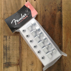 FENDER CHROME ACOUSTIC ELECTRIC GUITAR TUNERS TUNING PEGS 099-0820-100