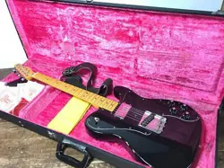ELECTRIC GUITAR FENDER USA TELECASTER CUSTOM 2011 BLACK WITH HARD CASE