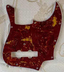 PICK FOR FENDER JAPAN JAZZ BASS STYLE GUITAR PICKGUARD,4 PLY RED TORTOISE