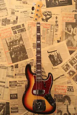 FENDER 1966 JAZZ BASS FIRST BLOCK MARKER NECK