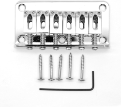 78MM FIXED HARDTAIL BRIDGE FOR 6 STRING FENDER STRAT TELE ELECTRIC GUITAR (CHROM