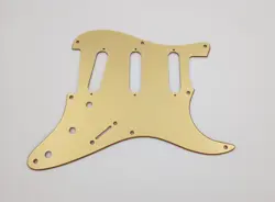 8 HOLE METALLIC GOLD ACRYLIC PICKGUARD FOR US/MEX FENDER STRATOCASTER