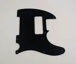 8 HOLE BLACK ACRYLIC PICKGUARD FOR US/MEX FENDER TELECASTER/P90 NECK PICKUP