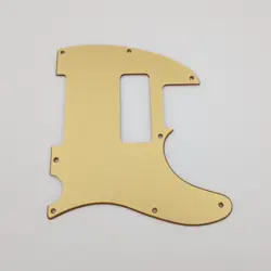 8 HOLE METALLIC GOLD ACRYLIC PICKGUARD FOR US/MEX FENDER TELECASTER-P90 PICKUP