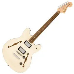 SQUIER BY FENDER AFFINITY SERIES STARCASTER DELUXE LAUREL OLYMPIC WHITE ELECTRIC