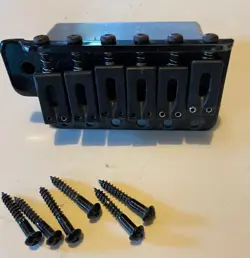 1984 MADE IN JAPAN MIJ FENDER STRATOCASTER VINTAGE BRIDGE IN RARE BLACK