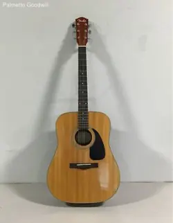 FENDER DG-8 ACOUSTIC GUITAR WITH CASE AND ACCESSORIES