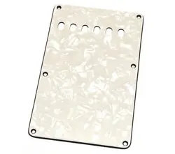 WHITE PEARLOID BACK PLATE/TREMOLO COVER FENDER STRATOCASTER/STRAT® PG-0556-055