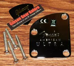 FENDER ULTRA TELECASTER NECK PLATE CHROME GUITAR PARTS PROJECT TELE CONTOUR USA