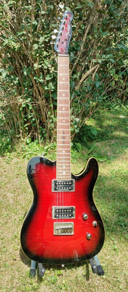 2005 FENDER CUSTOM DELUXE FMT HH TELECASTER SET NECK GUITAR KOREA VG CONDITION