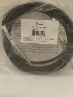 FENDER 10' ORIGINAL SERIES INSTRUMENT CABLE, STRAIGHT-STRAIGHT, BLACK - 1 PACK