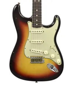 FENDER CUSTOM SHOP 63 STRATOCASTER JOURNEYMAN RELIC IN CHOCOLATE 3-TONE SUNBURST