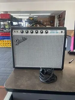 FENDER 68 CUSTOM PRINCETON REVERB AMPLIFIER - BLACK (1086842)