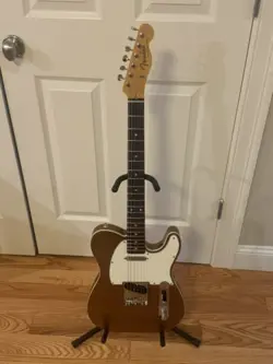 FENDER JV MODIFIED 60S CUSTOM TELECASTER ELECTRIC GUITAR FIREMIST GOLD MINT
