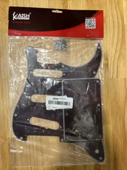 *NEW DARK BROWN TORTOISE STRATOCASTER PICKGUARD FOR FENDER STRAT 3 PLY STANDARD