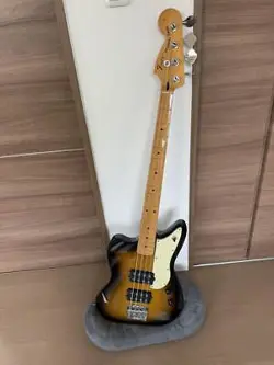 ELECTRIC BASS GUITAR FENDER PS REVERSE JAGUAR MODIFIED SUNBURST