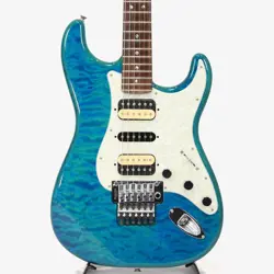 FENDER MICHIYA HARUHATA STRATOCASTER USED ROSEWOOD FINGERBOARD BLUE W/SOFT CASE