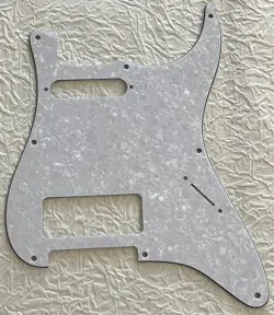 NEW GREAT-FOR FENDER 8 HOLE STRATOCASTER WITH P90 PICKUP GUITAR PICKGUARD WHITE