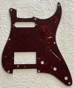 NEW GREAT-FOR FENDER STRAT 8 SCREWS HS HUMBUCKE GUITAR PICKGUARD BROWN TORTOISE