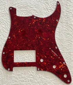 NEW GREAT-FOR FENDER STRATOCASTER STANDARD SINGLE HUMBUCKER GUITAR PICKGUARD RED