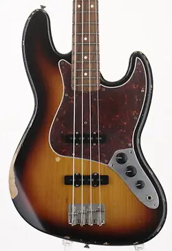 FENDER MEXICO ROAD WORN 60S JAZZ BASS 3TS USED ALDER BODY MAPLE NECK W/SOFT CASE
