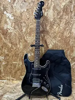 FENDER AERODYNE2 STRATOCASTER ELECTRIC GUITAR BLACK SOUND OUTPUT CONFIRMED